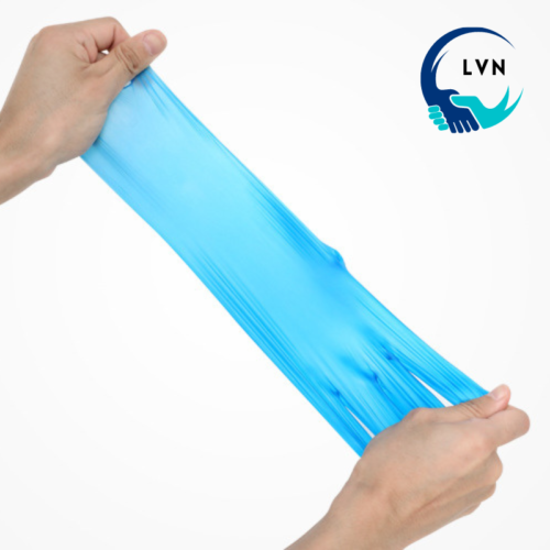 LUVAS VINIL DESCARTAVEIS AZUL TRANSPARENTE LVN Luvas Descartaveis 2